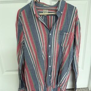Jcrew Men's Striped Button-Down Shirt